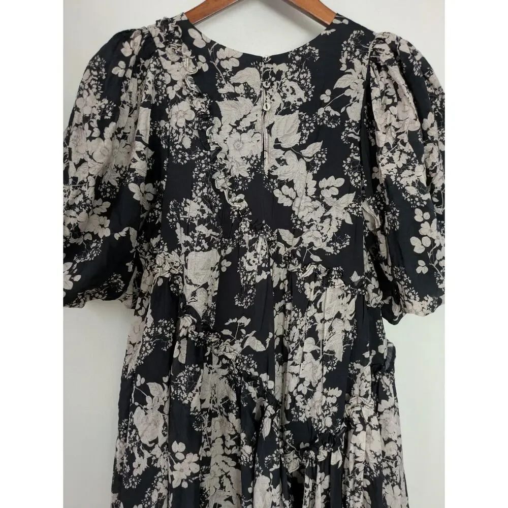 Petal & Pup "Zinta" Floral 100% cotton Print Trapeze dress. - Picture 7 of 7
